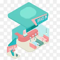 卡通立体餐厅-空若网 卡通立体餐厅-空若网