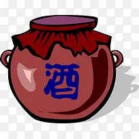 酒坛子png矢量素材-空若网 酒坛子png矢量素材-空若网
