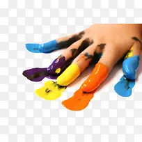 手指蘸水彩素材-空若网 手指蘸水彩素材-空若网