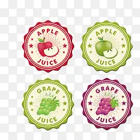 矢量水果标签-空若网 矢量水果标签-空若网