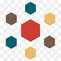 彩色六边形-空若网 彩色六边形-空若网