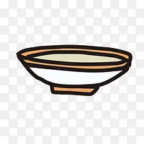 卡通橙色碗-空若网 卡通橙色碗-空若网