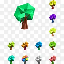 卡通炫酷几何树-空若网 卡通炫酷几何树-空若网