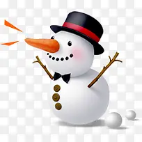 创意合成海报造型长鼻子的雪人-空若网 创意合成海报造型长鼻子的雪人-空若网