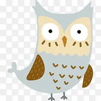 手绘创意猫头鹰图案-空若网 手绘创意猫头鹰图案-空若网