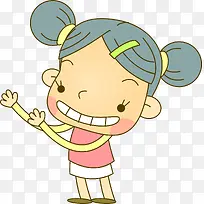 手绘可爱女孩-空若网 手绘可爱女孩-空若网