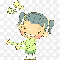 手绘可爱女孩-空若网 手绘可爱女孩-空若网