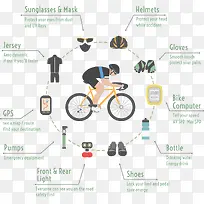 矢量手绘骑行相关数据-空若网 矢量手绘骑行相关数据-空若网