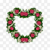 玫瑰爱心边框-空若网 玫瑰爱心边框-空若网