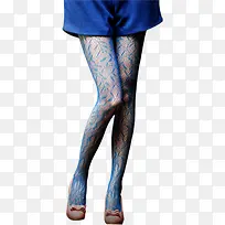 时尚蓝色渔网袜装饰-空若网 时尚蓝色渔网袜装饰-空若网