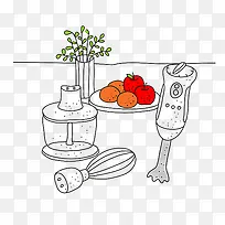 餐具插画-空若网 餐具插画-空若网