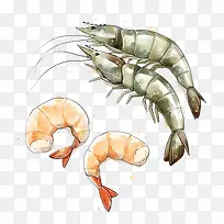 水彩龙虾-空若网 水彩龙虾-空若网