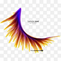 创意花边翅膀矢量图案-空若网 创意花边翅膀矢量图案-空若网