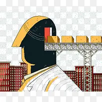 创意手绘抽象人物-空若网 创意手绘抽象人物-空若网