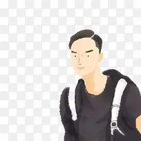 创意手绘水彩人物-空若网 创意手绘水彩人物-空若网