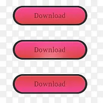 粉色下载按钮UI-空若网 粉色下载按钮UI-空若网