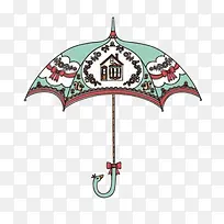 手绘公主伞-空若网 手绘公主伞-空若网