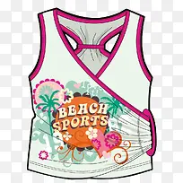 手绘背心上衣-空若网 手绘背心上衣-空若网