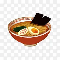 拉面美食水彩画-空若网 拉面美食水彩画-空若网