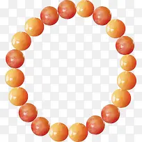 橙色珠链-空若网 橙色珠链-空若网