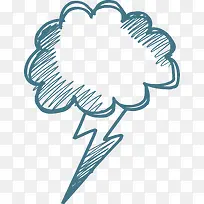 手绘天气元素-空若网 手绘天气元素-空若网