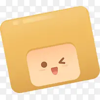 黄色卡通手绘方形笔记本电脑笑脸-空若网 黄色卡通手绘方形笔记本电脑笑脸-空若网