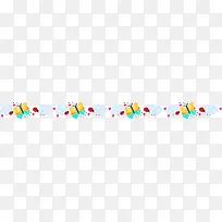 多彩浪漫蝴蝶花朵框架-空若网 多彩浪漫蝴蝶花朵框架-空若网