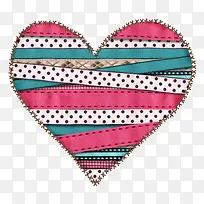 条纹爱心补丁-空若网 条纹爱心补丁-空若网