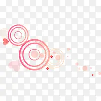 红色圈圈爱心装饰-空若网 红色圈圈爱心装饰-空若网