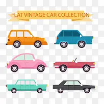 扁平化复古车辆矢量-空若网 扁平化复古车辆矢量-空若网