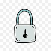 矢量卡通扁平化锁png-空若网 矢量卡通扁平化锁png-空若网