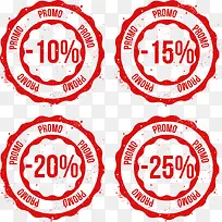 矢量创意优惠促销印章-空若网 矢量创意优惠促销印章-空若网