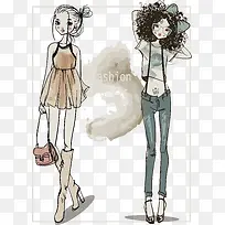 手绘抽象女生-空若网 手绘抽象女生-空若网