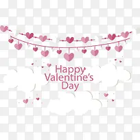 粉红色折纸爱心挂饰-空若网 粉红色折纸爱心挂饰-空若网