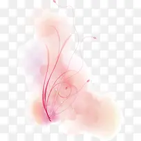 粉色水彩水晕效果-空若网 粉色水彩水晕效果-空若网