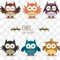 可爱小鹰动物插画-空若网 可爱小鹰动物插画-空若网