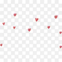 手绘水彩红色漂浮爱心-空若网 手绘水彩红色漂浮爱心-空若网