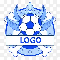 蓝色足球标志-空若网 蓝色足球标志-空若网