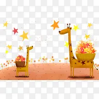 卡通长颈鹿-空若网 卡通长颈鹿-空若网