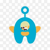 矢量手绘外星人儿童玩具-空若网 矢量手绘外星人儿童玩具-空若网