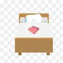 矢量单人床素材-空若网 矢量单人床素材-空若网