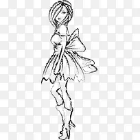 手绘水彩美女-空若网 手绘水彩美女-空若网