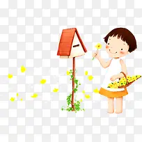 信箱与卡通女孩-空若网 信箱与卡通女孩-空若网