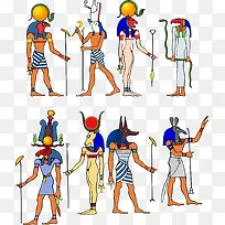 矢量手绘埃及人物-空若网 矢量手绘埃及人物-空若网