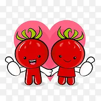 卡通简约美食装饰广告设计西红柿-空若网 卡通简约美食装饰广告设计西红柿-空若网