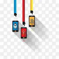 矢量手机引导页手指手机-空若网 矢量手机引导页手指手机-空若网