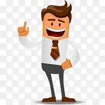 卡通衬衫男士矢量图-空若网 卡通衬衫男士矢量图-空若网