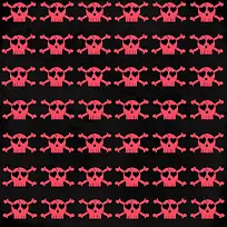 骷髅头黑色背景-空若网 骷髅头黑色背景-空若网