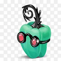 创意青色辣椒-空若网 创意青色辣椒-空若网