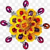 彩色钻石花朵装饰-空若网 彩色钻石花朵装饰-空若网